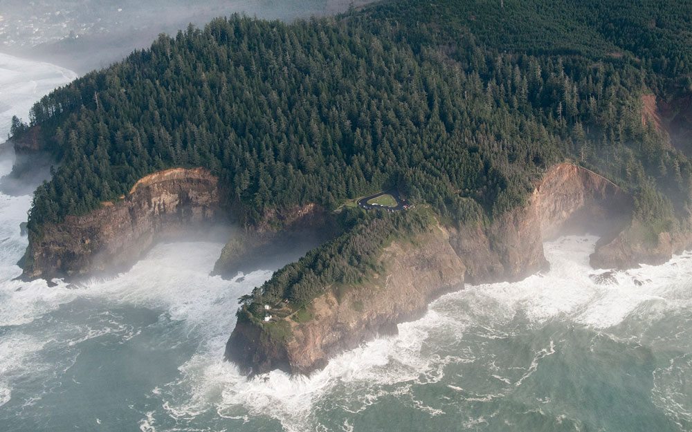 Cape Meares headland lighthouse wildlife refuge