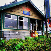 Exterior of cafe